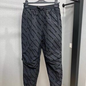 Authentic Alexander wang Black Logo Print Men's Joggers